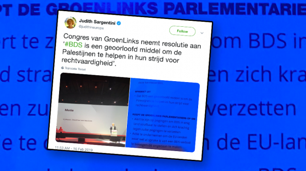 GroenLinks moet afstand nemen van antisemitische haatclub BDS