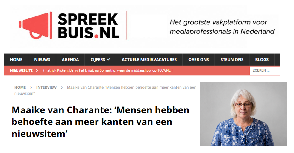 Interview bij Spreekbuis over oude en nieuwe media
