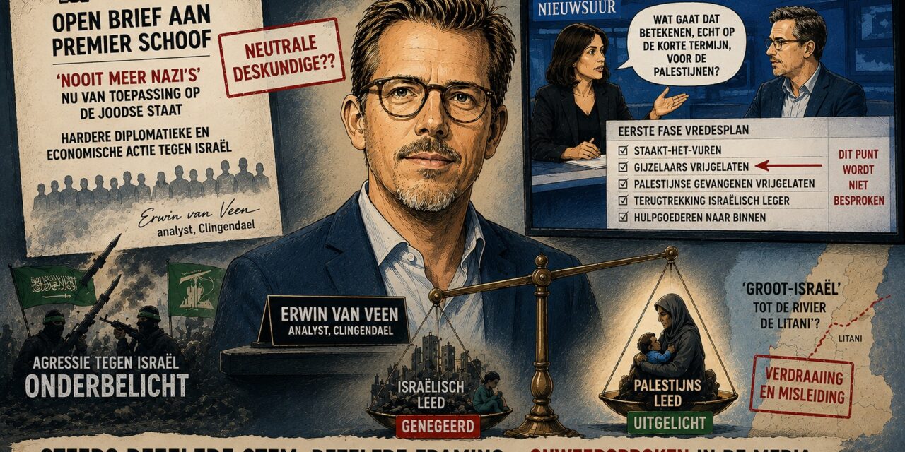 Erwin van Veen: anti-Israël expert in te veel media