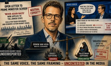 Erwin van Veen: anti-Israel expert in too many media outlets